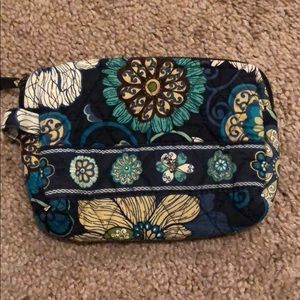 Vera Bradley Mod Floral Blue Small Cosmetic.